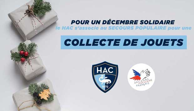 Décembre Solidaire, le HAC s’associe au Secours Populaire 