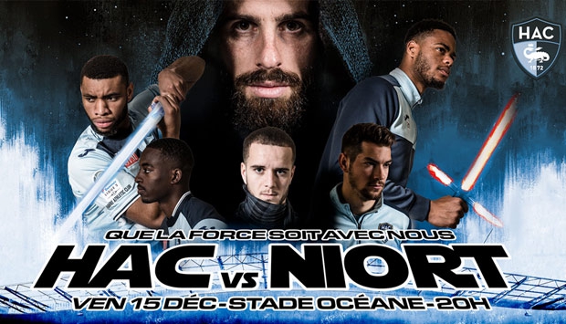 HAC – Niort, dernier rendez-vous 2017 au Stade Océane