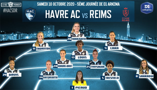 Féminines / HAC - Reims : le 11 de départ du HAC