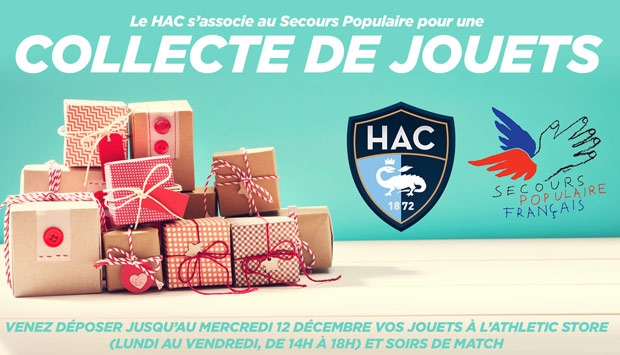 Le HAC s’associe au Secours Populaire pour un Noël pour tous !