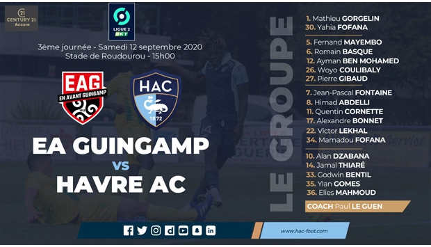 Guingamp - HAC : le groupe retenu par Paul Le Guen