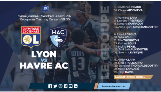 Féminines / HAC - Lyon : le groupe retenu par Michaël Bunel