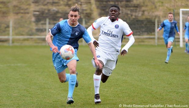 U19 : HAC - Paris SG: 1 - 2. Pas récompensés de leurs efforts…