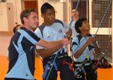 Groupe U17 en cohésion escalade