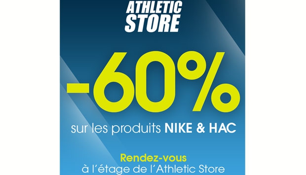 Samedi profitez jusqu'à - 60% sur les produits Nike et HAC Officiel