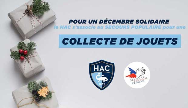 Décembre Solidaire, le HAC s’associe au Secours Populaire