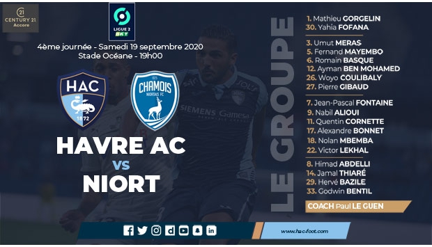 HAC - Niort : le groupe retenu par Paul Le Guen