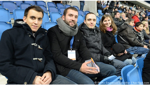 Arnaud a passé le match avec 3 étudiants généreux