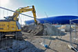 Chantier du nouveau stade : février 2012