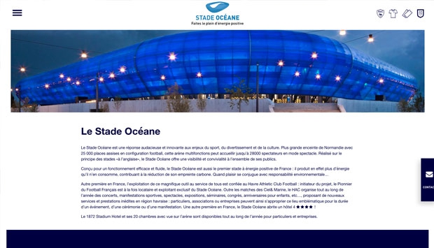 Le HAC fait peau neuve avec un nouveau site internet pour le Stade Océane