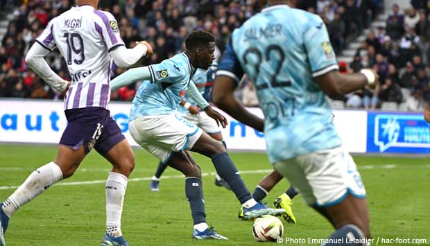 Après Toulouse - HAC (1-2) : les stats des équipes