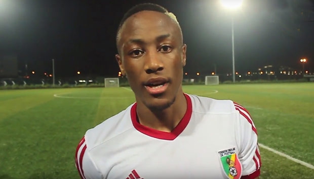 Fernand Mayembo avec le Congo face au Zimbabwe