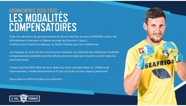 Abonnements 2019/2020 : Les modalités compensatoires