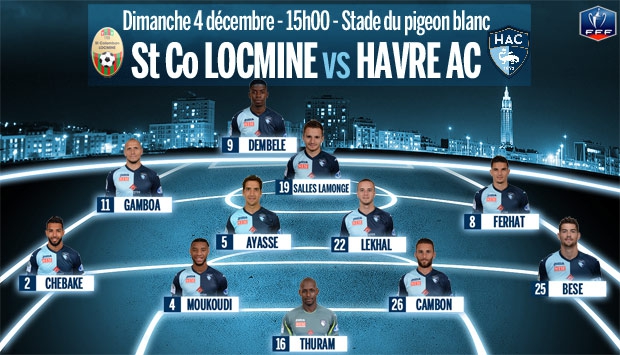 St-Colomban Locminé - HAC : le 11 de départ havrais