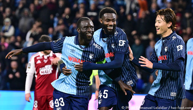 HAC  - Brest (1-0) : du coeur à l'ouvrage !