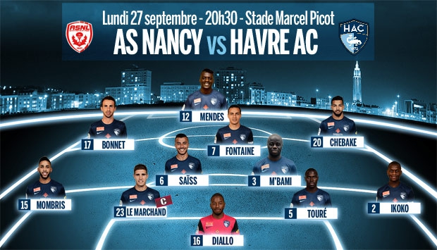 Nancy - HAC : le 11 de départ du HAC