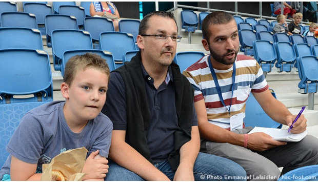 Arnaud a passé le match avec... deux nouveaux abonnés