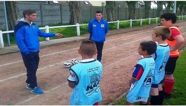 HAC Mon Parrain : Visites de joueurs pros