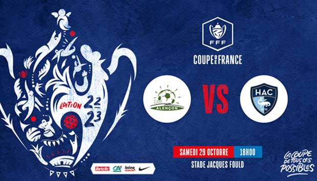 Coupe de France : Alençon - HAC le 29 octobre à 18h00