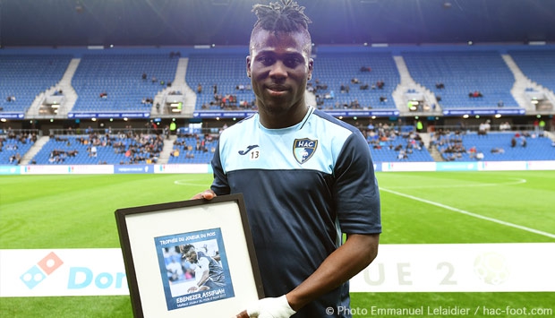 Ebenezer Assifuah élu joueur du HAC du mois d'août