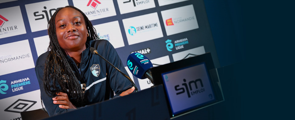 Féminines / Avant HAC - Montpellier: interviews de Maxime Di Liberto et d'Elisabeth Tsé