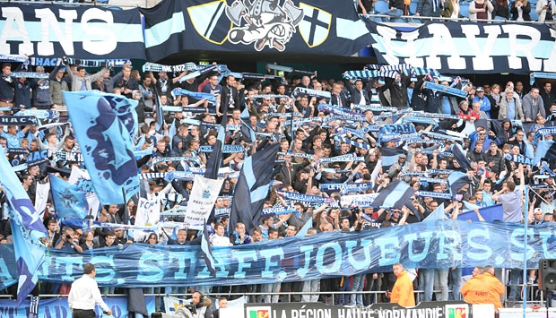 HAC - Nîmes: la tribune Kop déjà complète