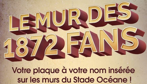 Entrez dans l’histoire du HAC et gravez votre nom sur le Mur des 1872 Fans
