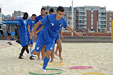 Entraînement à la plage du Havre ce mardi matin