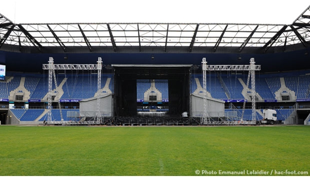 Le Stade Océane passe en configuration "concert"