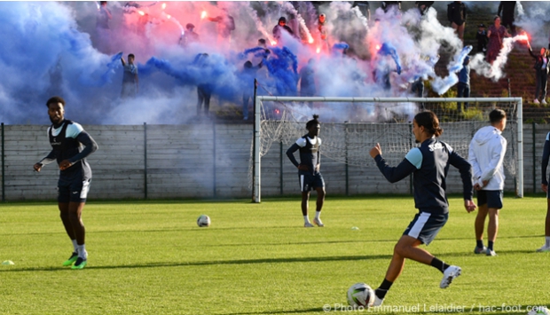 La séance d'entraînement à la Cavée-Verte en photos