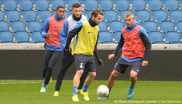 Entraînement au Stade Océane mercredi matin