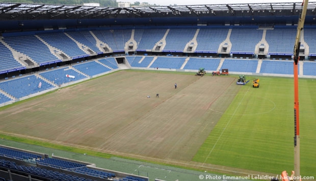 Réfection de la pelouse du Stade Océane : début des travaux ce mercredi