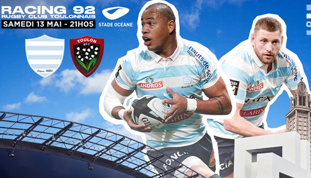 Le Racing 92 accueillera le 13 mai 2023 le Rugby Club Toulonnais au Stade Océane.