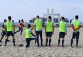 Entraînement sur la plage du Havre