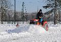 Le Centre Technique de Saint-Laurent sous la neige