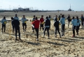 Entraînement : La séance de ce mardi sur la plage du Havre
