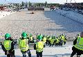 Les supporters visitent le nouveau stade